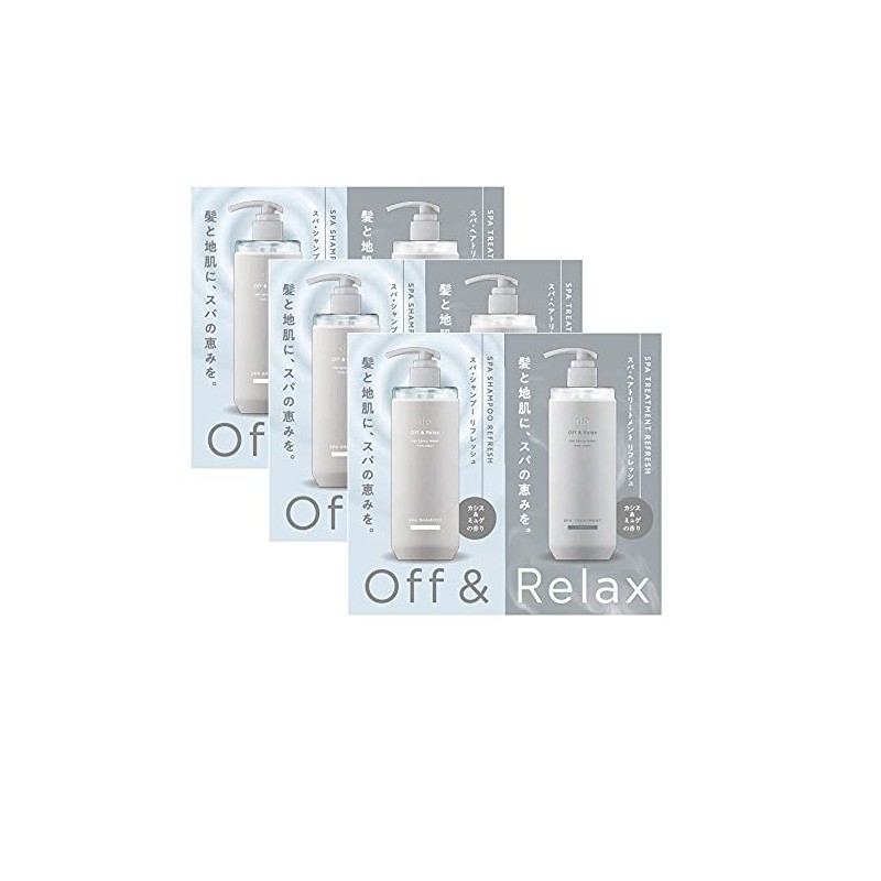Off&Relax OR Shampoo Treatment, Refresh, 3 oz (10 ml), 3
