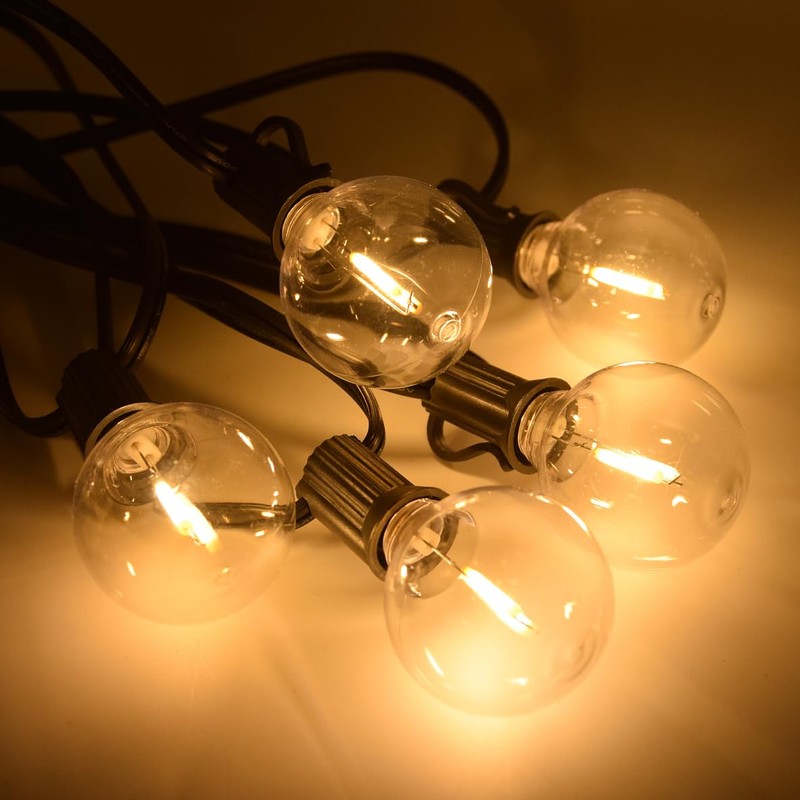 Hometown Evolution, Inc. G40 LED Plastic Outdoor Patio String Lights