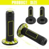 22mm 7/8" Motorcycle Rubber Handlebar Grips Fit for ATV Mini