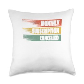 Hysterectomy Recovery Uterus Monthly Subscription Cancelled Throw Pillow