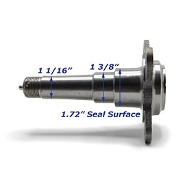 Sturdy Built Trailer Spindle for 3,500 lb #84 Axle Butt Weld with Brake Flange