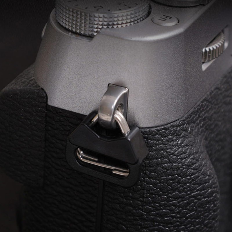 DHWEKU Set of 4 Stainless Steel Triangle Key Ring Split