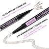 LAVONE Eyebrow Pencil, 2-In-1 Waterproof Eyebrow Pen, with 3 Tip