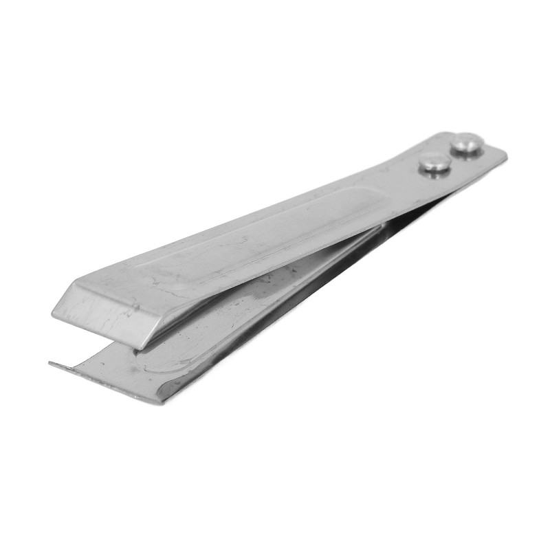 10pcs Fish Bone Tweezers Stainless Steel Flat Tip Hair Tweezers