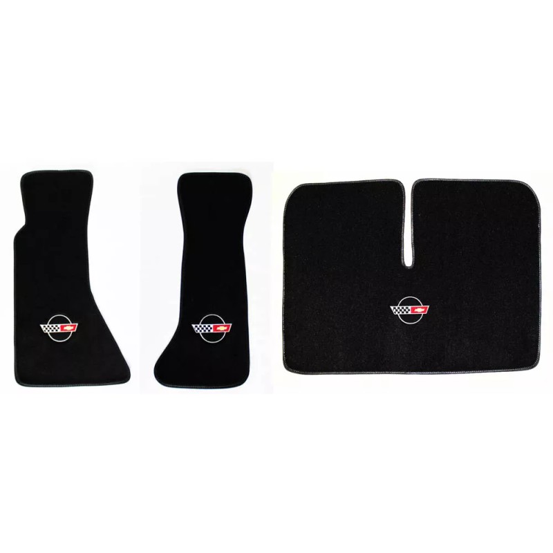 AFM NEW! MAT Set 1984-1996 Corvette With Embroidered Circle Emblem