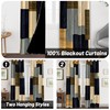 Wood Print Retro Blackout Curtains for Bedroom Living Room 84