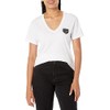 A | X ARMANI EXCHANGE Women's Collegiate Capsule V Neck