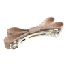 VINGTAINE H-999-PK Simple Grosgrain Ribbon Barrette, Elegant Office, Daily Hair