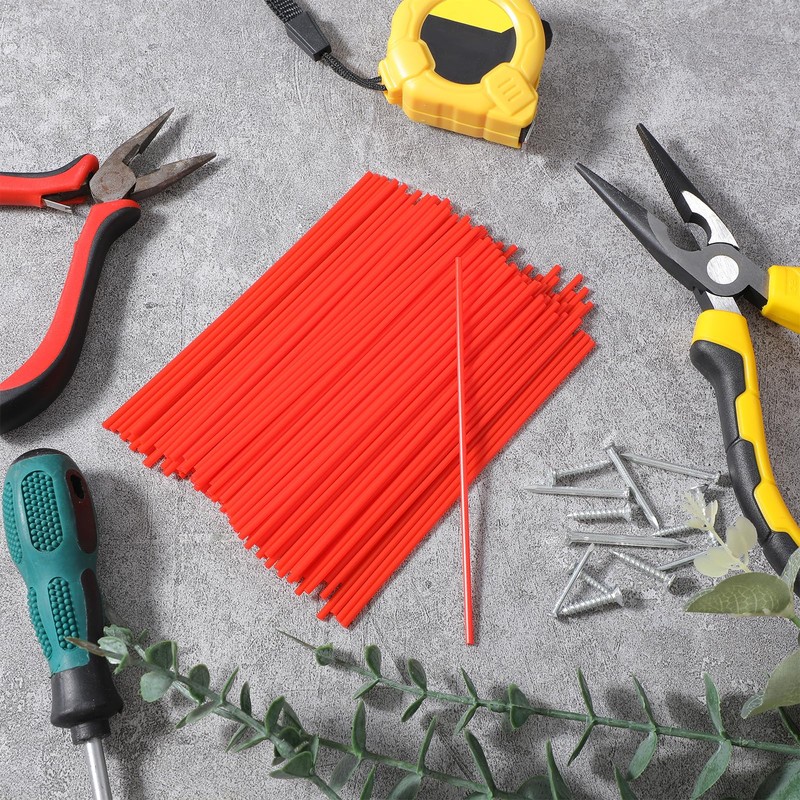 TIESOME Spray Can Straws, 100 PCS Red Extension Straws for