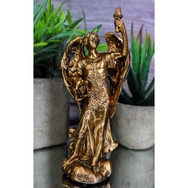 Ebros Bronzed Archangel Uriel The Light of God Figurine 5" Height Collectible