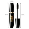 Boobeen 2pcs Waterproof Mascara Black, Volumizing and Lengthening Formula, Quick