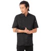 Chef Works Men's Springfield Chef Coat, Black, Medium