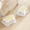 2 Pack Step Stool with Anti-Slip Surface, Curved Stepping Stool