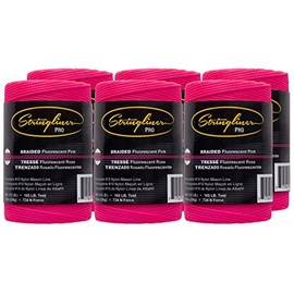 Stringliner Braided Mason Line Replacement Roll Contractor Pack 500' - Pink (Pack of 6) - SL35462CPK