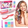 Hair Chalk Set for Girls, 6 Colour Pads with Applicator,