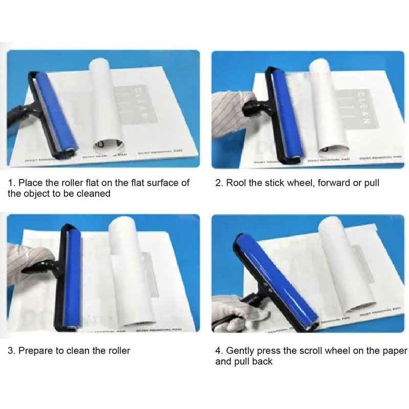 Lybunair 50 Sheets Single Use Extra Sticky Dust Roller Clean