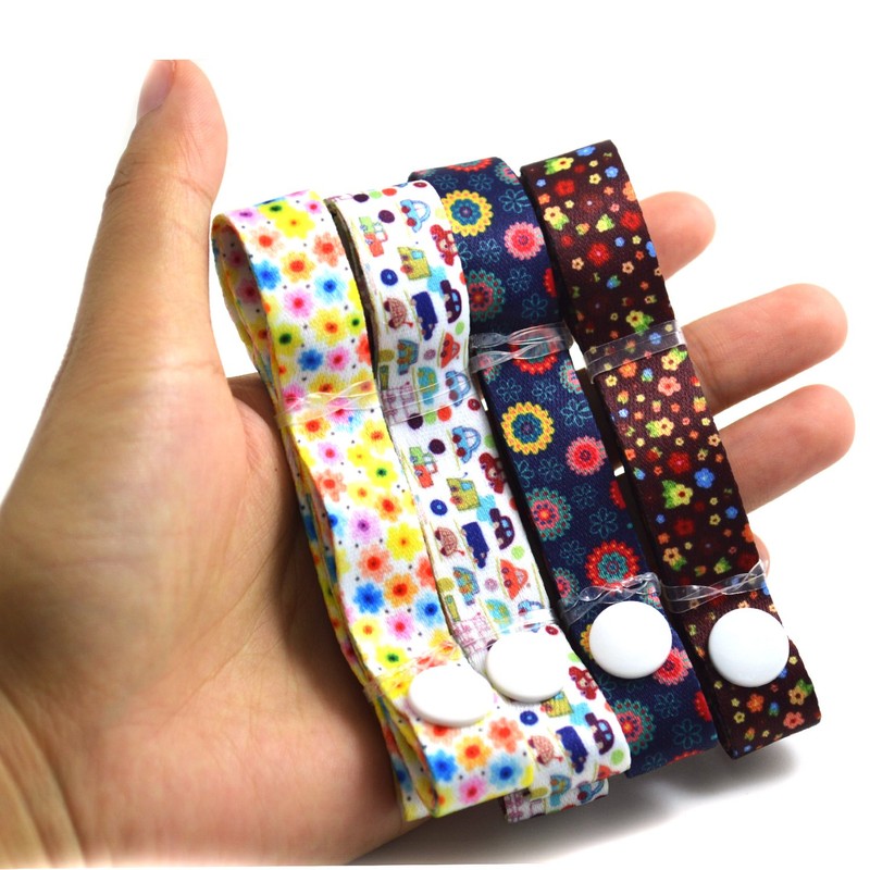 euhuton 4 Pack Color Buttons Baby Stroller Straps with Snap