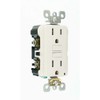 15 Amp 125-Volt Duplex Self-Test Slim GFCI Outlet, White (4-Pack)