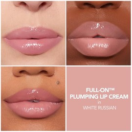 Buxom Labial Full-On Lip Cream - White Russian, Crema de Labios con Color Cremoso Lustroso, Aumenta el Volumen de los Labios