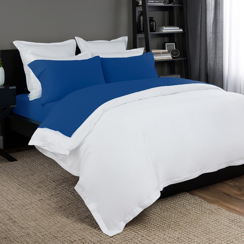 Briarwood Home Solid Jersey Sheet Set, King, Cobalt Blue