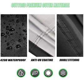 Side Mirror Covers and Windshield Wiper Covers for Trucks Cars SUVs Vans, 1 Pack Auto Rearview Protection Cover & Windshield Wiper Covers Protect from Ice Snow Frost Dew Rain Bird Poop Side Covers