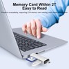 SD Card Reader, Seminer 6-in-1 USB C/USB 3.0 Dual Slot