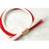 piece MIZUHIKI PHC-087-1 Mizuhiki Double Shimmering Ornament, Red and White