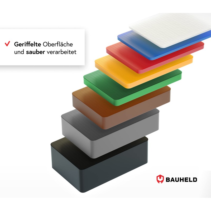 BAUHELD® Universal Underlay Plates 60 x 40 x 3 mm