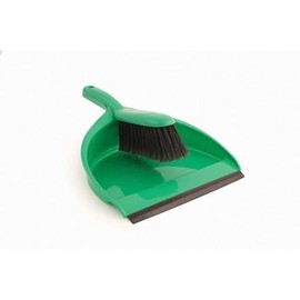 Nextday Cufflinks Catering CC933 Soft Dustpan and Brush Set – 220 mm Wide Green
