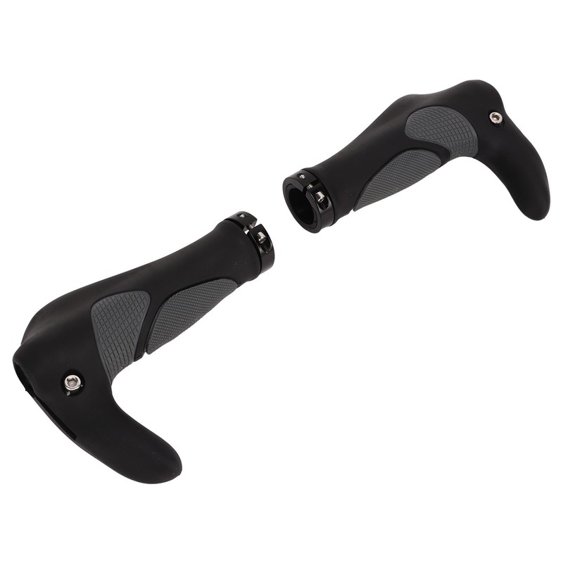 2Pcs Bike Handlebar Grips TPR Rubber Ergonomic Slip Prevention Replacement