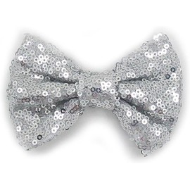 Sequin Glitter Sparkle Hair Bow Clip Accessories, Girl Hair Clips and Barrettes, Styling Accessories 4 Inches