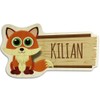 printplanet Wooden Door Sign with Name Kilian - Fox Motif