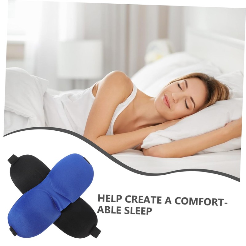 SAFIGLE 2Pcs Sleep Masks for Adults Light Blocking Eye Masks