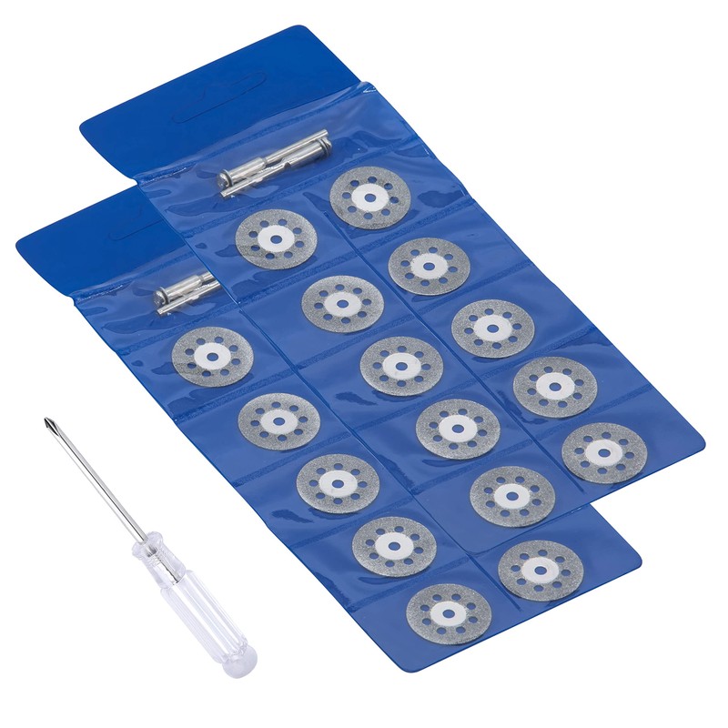 545 Diamond Cutting Wheel (22mm) 20pcs with 402 Mandrel (3mm)