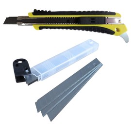 Combo: FastCap Kaizen Knife + 10 Pack Blades, cuts Kaizen Foam, Boxes, Tape, Paper, Cardboard