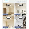 VOLISUN 13 inch Small Ceiling Fans with Lights and Remote,
