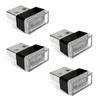 Zikefest 4PCS USB LED Car Interior Atmosphere Lamp, Mini LED