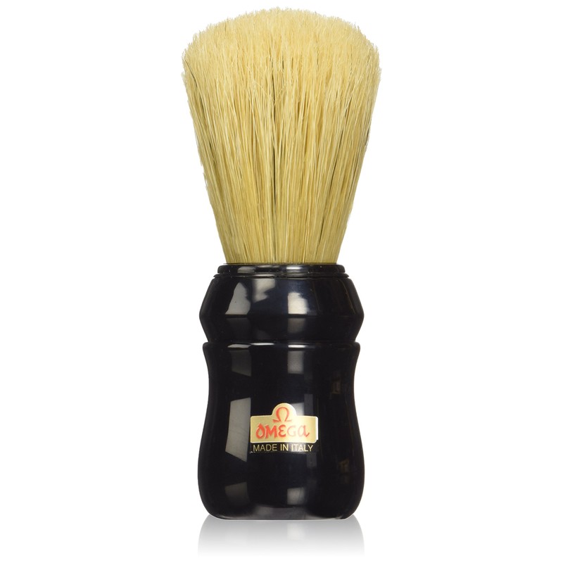 Omega Pure Bristle 10049 Shaving Brush, Black