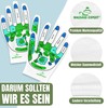 Hand Reflex Zone Gloves for Hand Reflexology Massage German Lettering