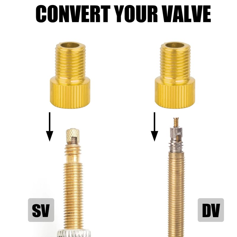 Vesaneae Pack of 10 Drahtesel Bicycle Valve Adapter, Bicycle Presta