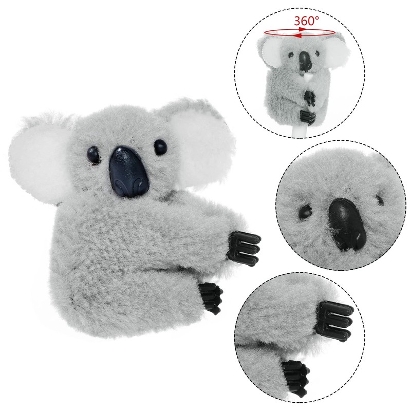 Haakong 4pcs Koala Clip Koala Pencil Buddy Clip On Koala