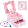Anyiner Jewellery Box with Music Box, Children's Jewellery Box, Music