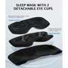 Sleep Headphones Bluetooth 5.4 3D Sleep Mask, up to 15-Hour