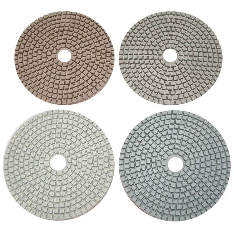 9Pcs/Set 5 Inch Diamond Polishing Pad Set Marble Concrete Stone