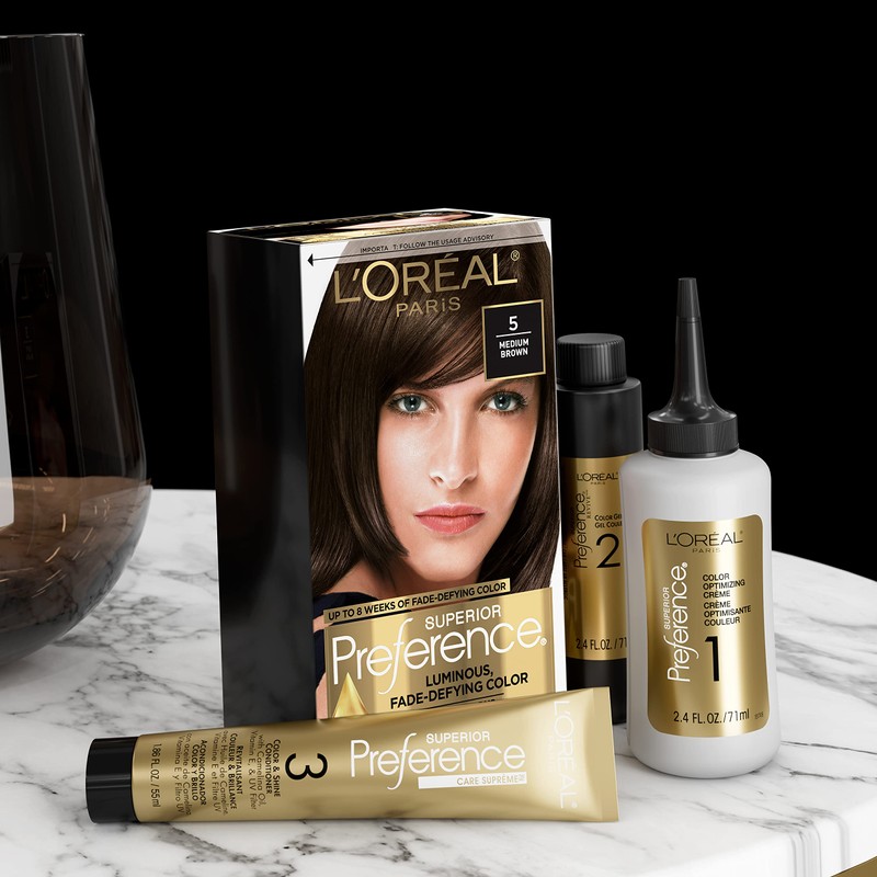 L'Oréal Paris Superior Preference Fade-Defying + Shine Permanent Hair Color,