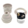 Phenolic Medium Base Light Socket,3 Pack TWDRTDD White Period Style