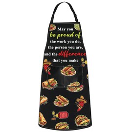 JNIAP Taco Apron Taco Tuesday Apron Taco Lover Gifts Taco Maker Apron Taco Chef Apron Mexican Chef Apron, Taco May Ap, Large