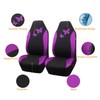 Flying Banner Breathable Mesh Car Seat Covers Colorful Butterfly Offset