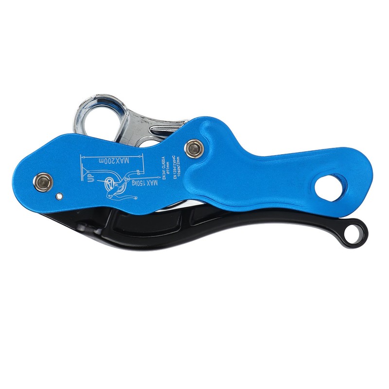 Self Braking Stop Descender Aluminium Alloy 150kg Bearing Capacity Hand