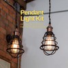 Atron Pendant Light Cord Kit 15'(4.57m) Flexible Twisted Fabric Cord-